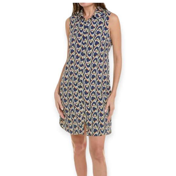 CAbi Amour Dress OR Open Vest Sz Medium Hearts Excellent condition - Picture 3 of 11